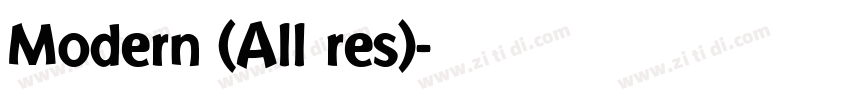 Modern (All res)字体转换